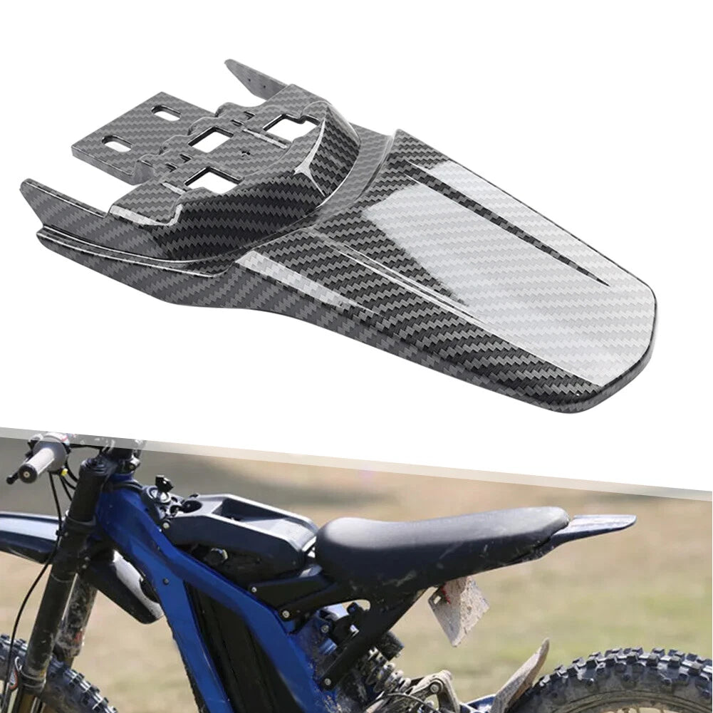 Rear Mudguard Protector for Sur Ron Light Bee X (Carbon Fiber Look)