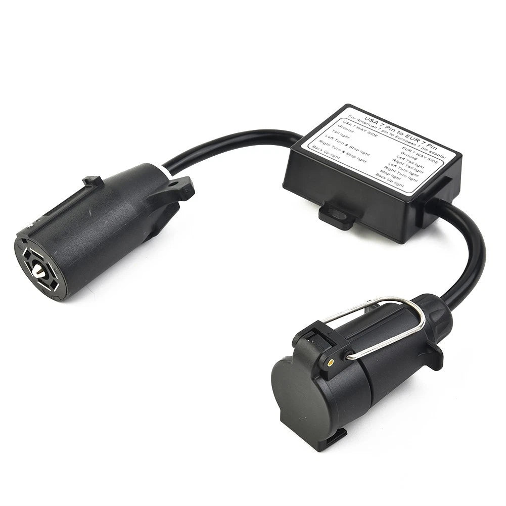 7-Way Blade Socket Trailer Light Converter for