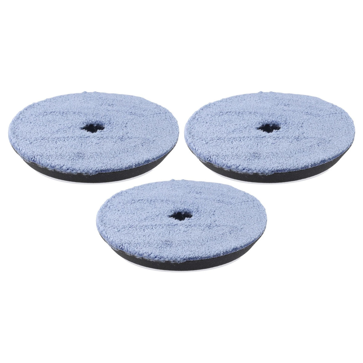 3X Microfibre Pads 150mm for Car Polishing and Detailing
