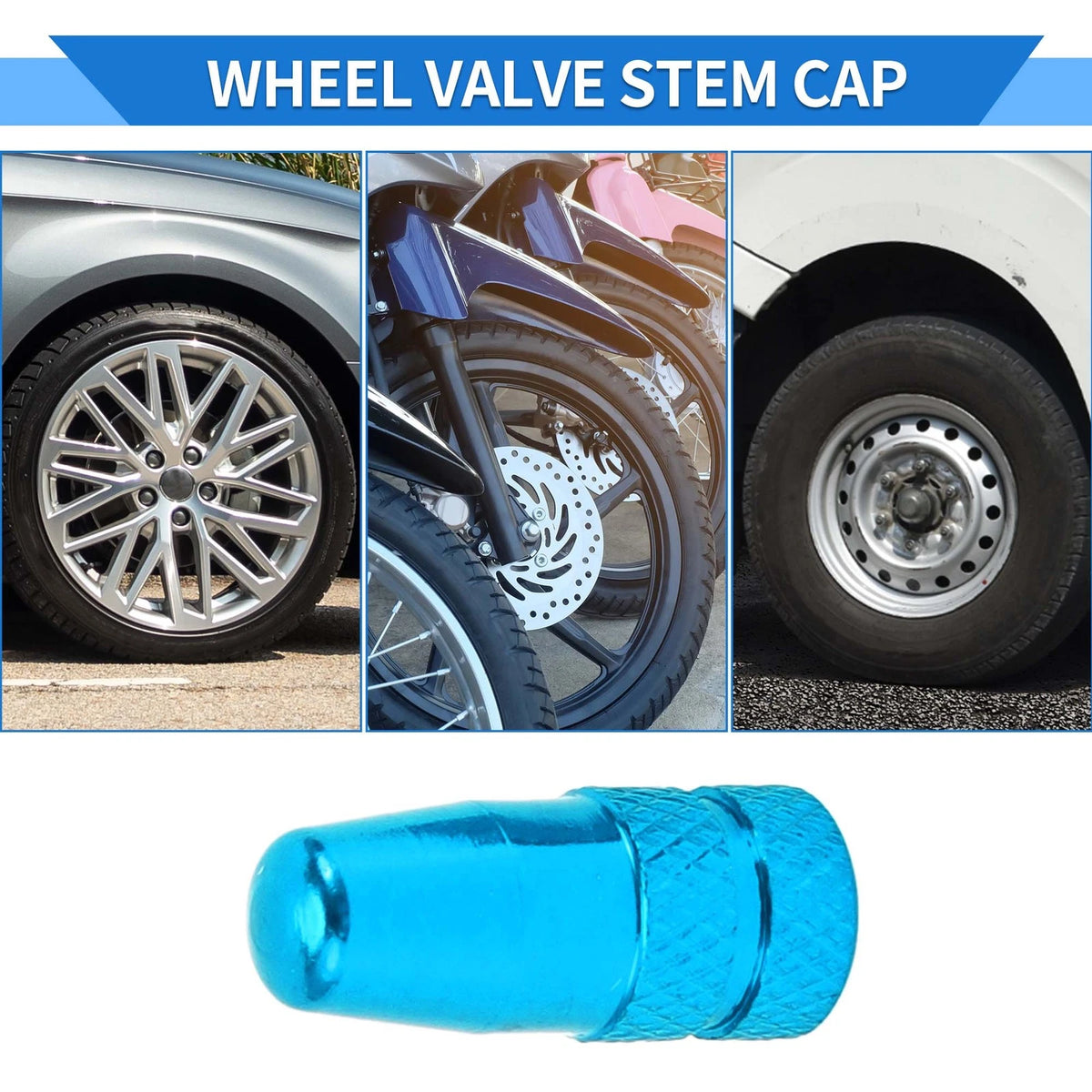 Tire Valve Stem Caps Replacement for Car SUV Bike RV (5 Pack) (—2026)