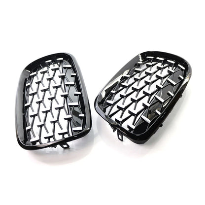 Front Bumper Kidney Grill Diamond Grille For BMW X5 X6 E70 E71