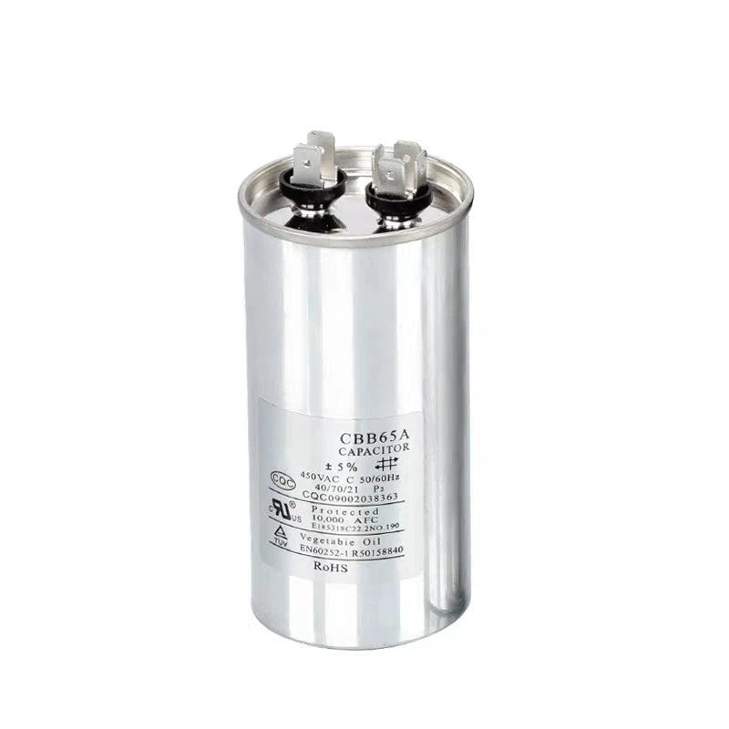 Run Capacitor Set for Air Conditioning Compressors (CBB65, 450V AC)