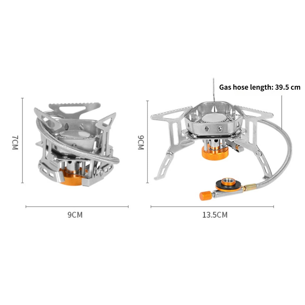 Portable Gas Stove for Camping (276g Folding Butane Cassette)