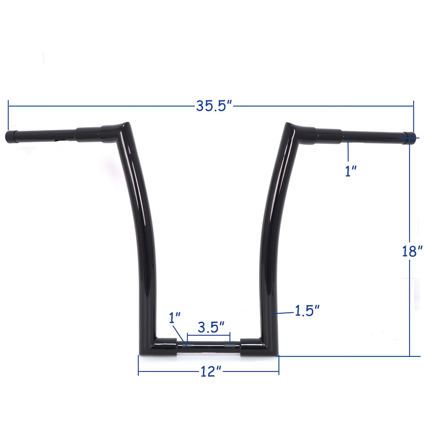 HTTMT 18" Gloss Black Ape Hanger Handlebar for Harley Softail (2018–2023)