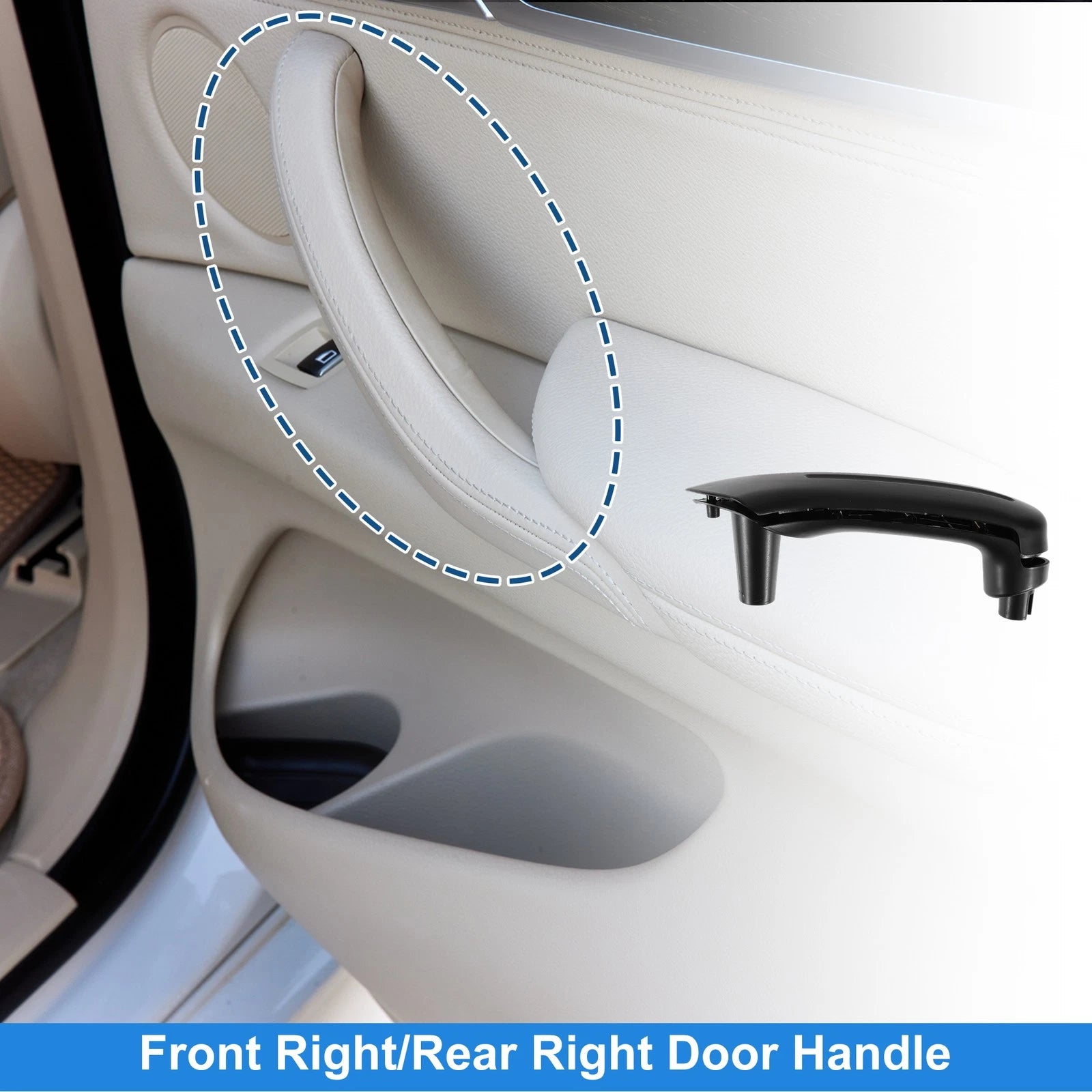 Front Driver Side Inner Door Panel Handle for VW MK4 (1997–2006) No.1J0867172A
