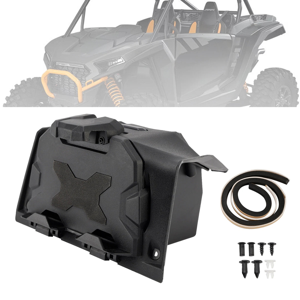 Storage Box & Tablet Mount for Polaris RZR XP 1000 Turbo (2019–2023)