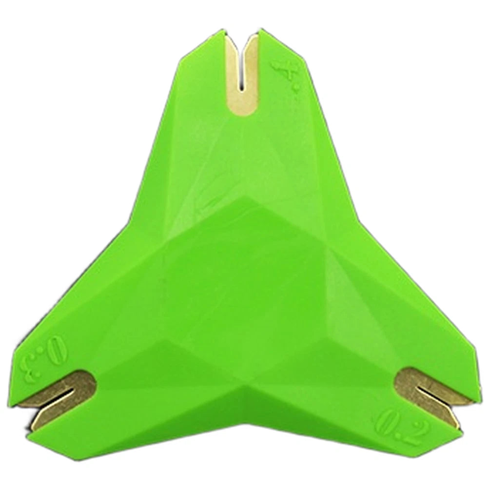 Lightweight Line Stripping Tool for Coated Braid (6x5x1cm) Green Plastic