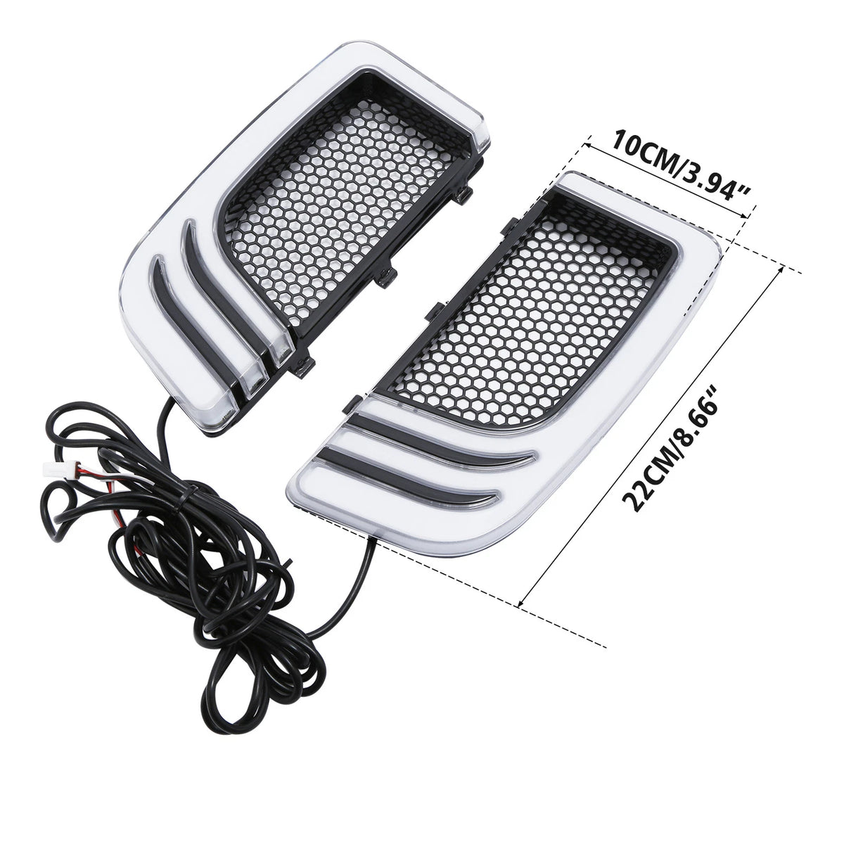 Lower Vented Leg Fairing & Turn Signal Light for Harley Touring Road Glide (2014–2023)