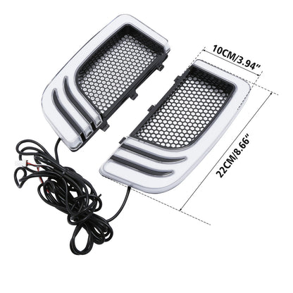 Lower Vented Leg Fairing & Turn Signal Light for Harley Touring Road Glide (2014–2023)