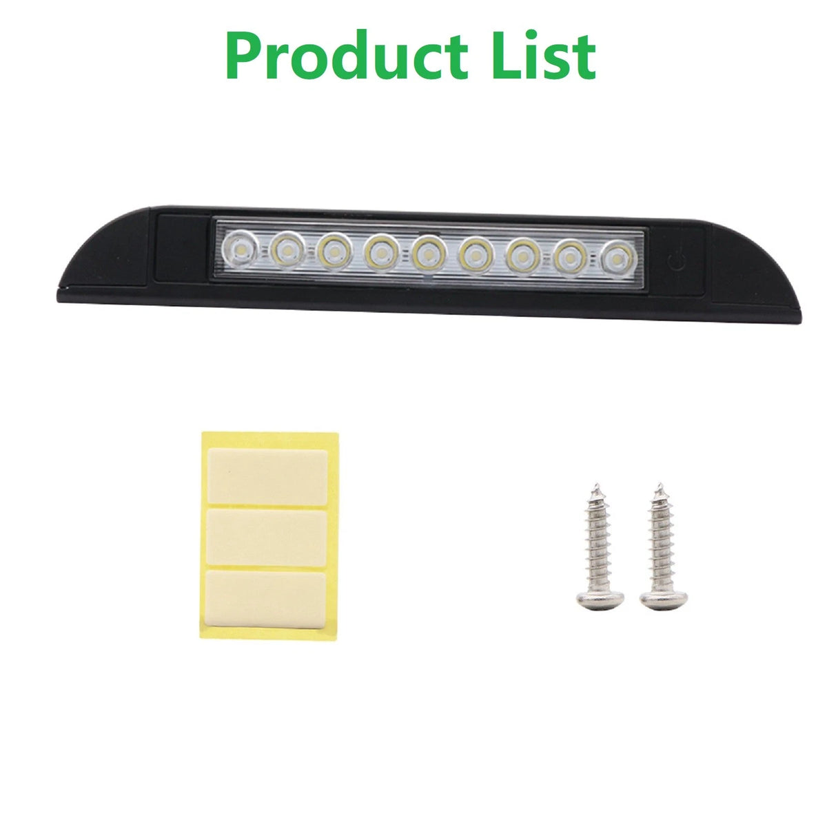 9 LED Ceiling Awning Lamp for RV (12V-28V) - Waterproof Light Bar