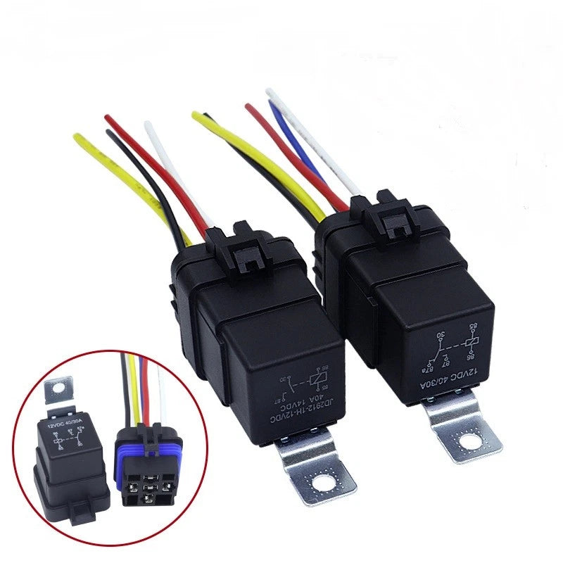 Sealed Waterproof 40A Relay for Car Auto (DC12V, 5Pin, 4Pin)