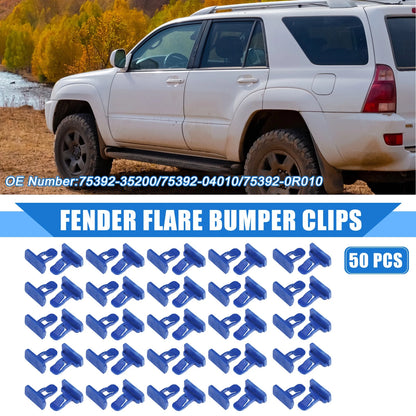 Car Fender Flare Bumper Clips Set of 50 for Toyota Avalon (2013–2021)