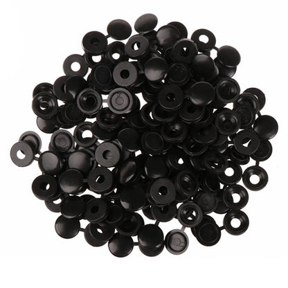 200PCS Black Plastic Screw Covers for Bolts (Decorative Fastener)