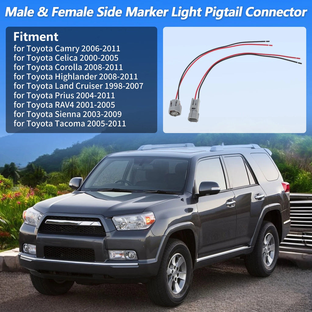 Side Marker Light Pigtail Connector for Toyota Camry (2006–2011)