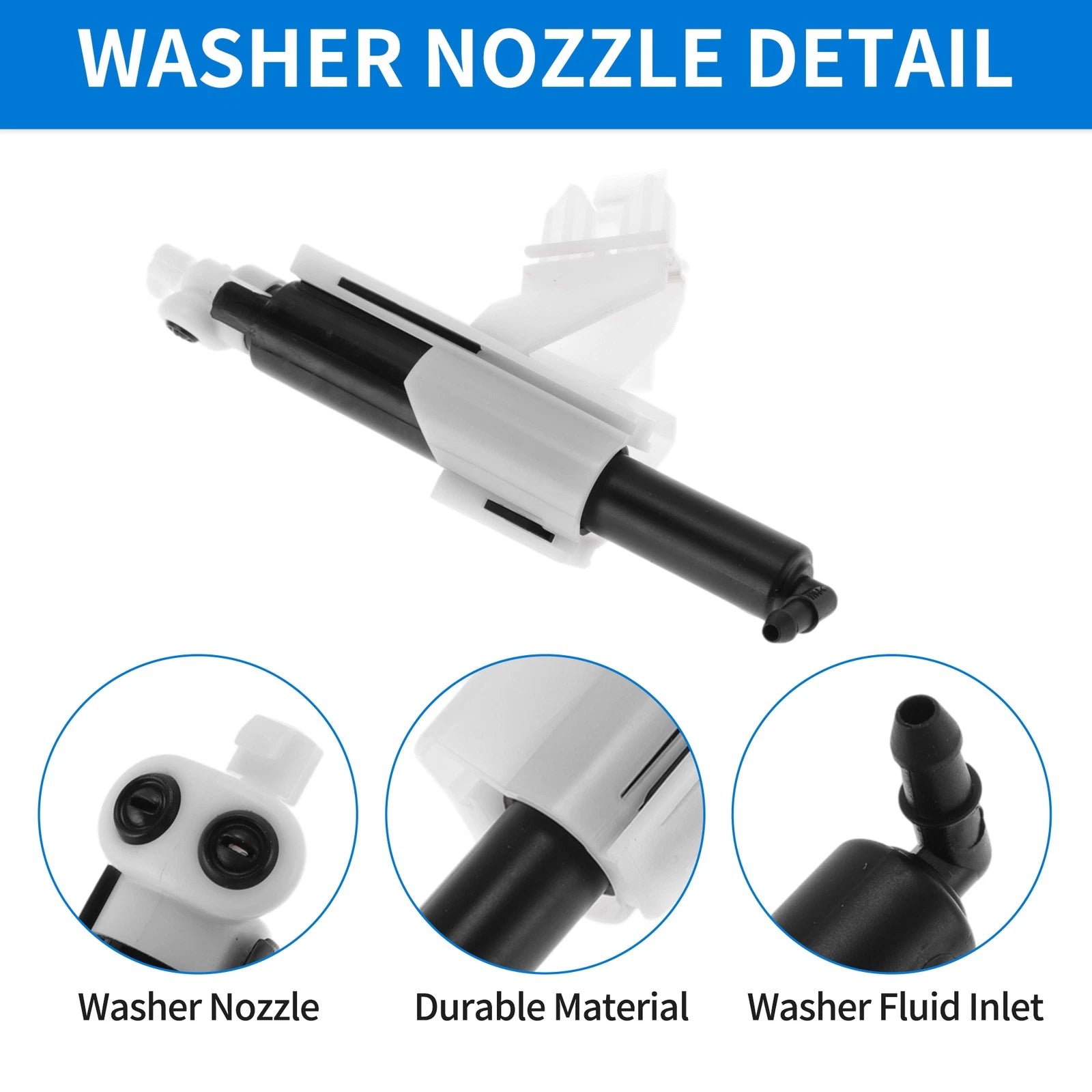 Right Driver Side Headlight Washer Nozzle for Ford Mondeo MK4 (2007–2014)