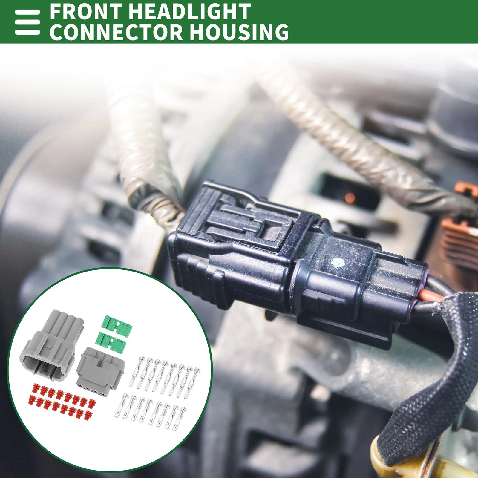 8 Pin Front Headlight Connector Housing for Nissan