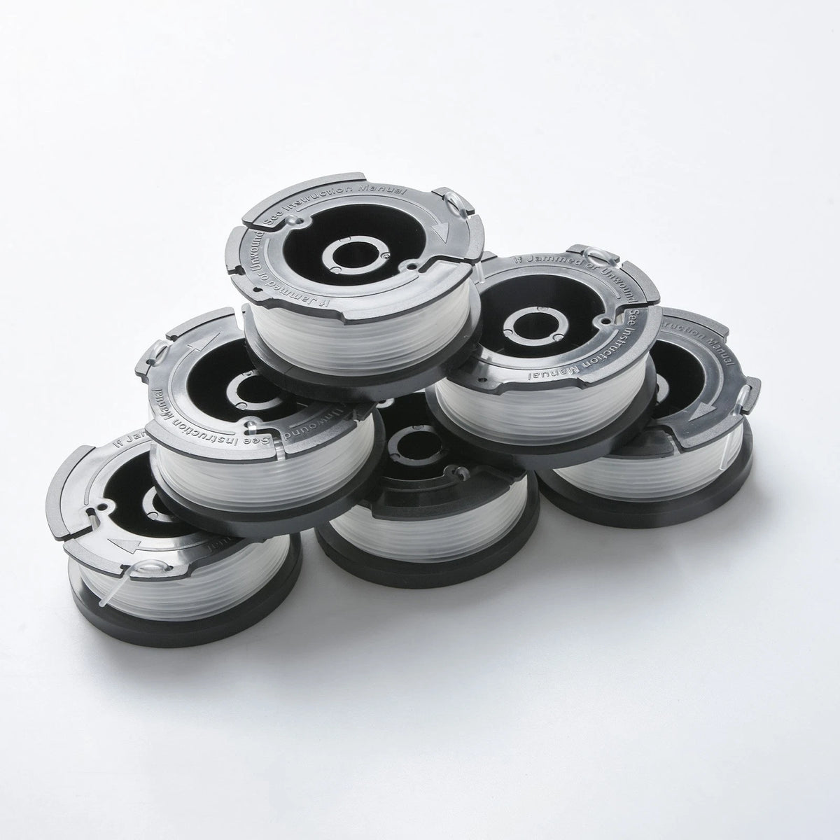6 Pack String Trimmer Spool 0.065" Nylon Line for Black Decker GH610