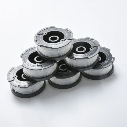 6 Pack String Trimmer Spool 0.065" Nylon Line for Black Decker GH610