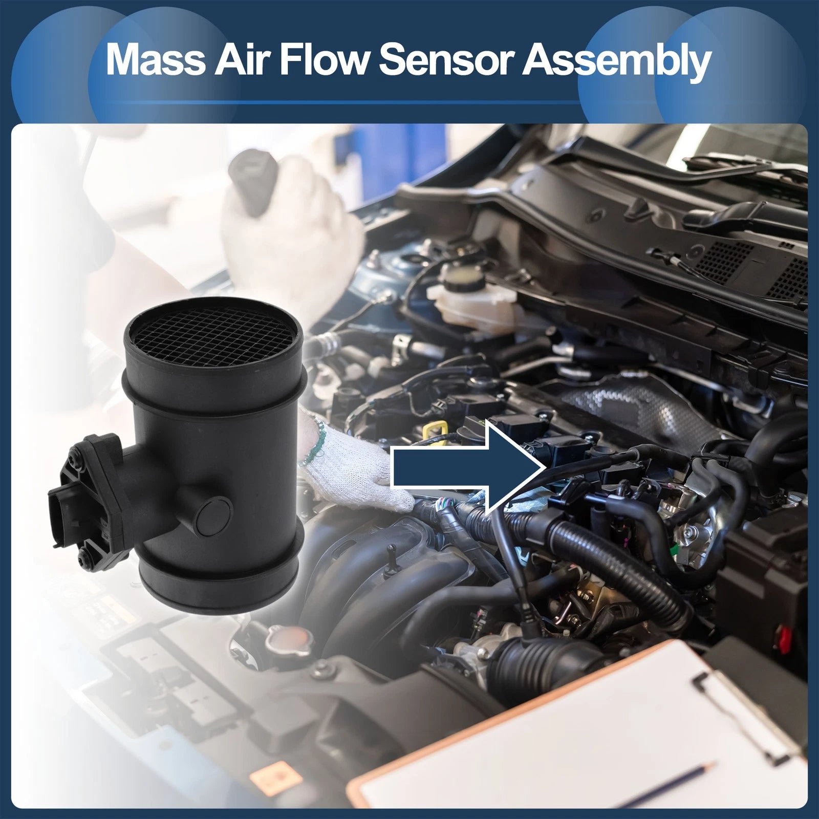 Mass Air Flow Sensor Assembly No.4780177 for Saab 900 (1997)