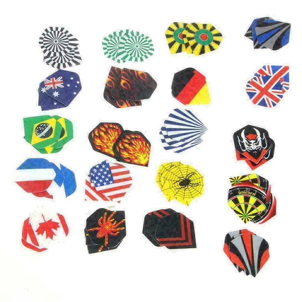 60-Pack Dart Flights for Darts (Multi-Styles) T4D4 Y0M3 Y5O4