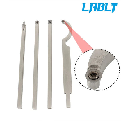 LABLT Carbide Wood Turning Tool Set for Lathe (Rougher, Finisher, Detailer, Hollower)