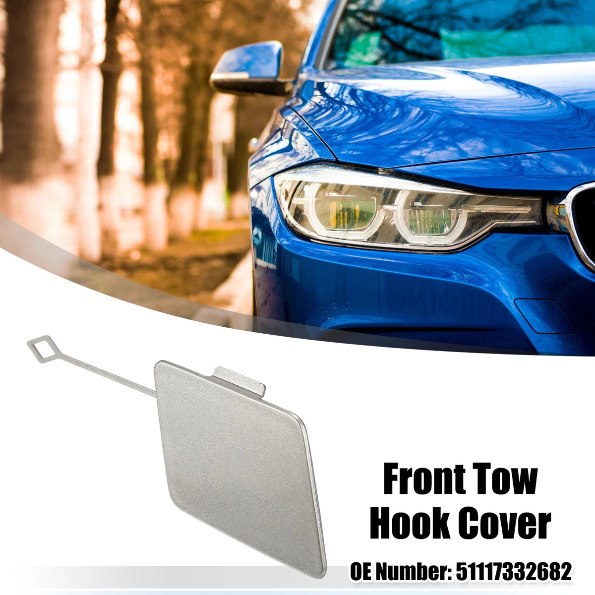 Front Tow Hook Cover Replacement for BMW 5 Series F10 F11 (2011–2017)