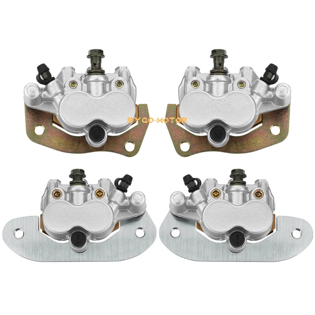 Set of 2 Front & Rear Brake Calipers for Yamaha Rhino 700 YXR700F (2008–2013)