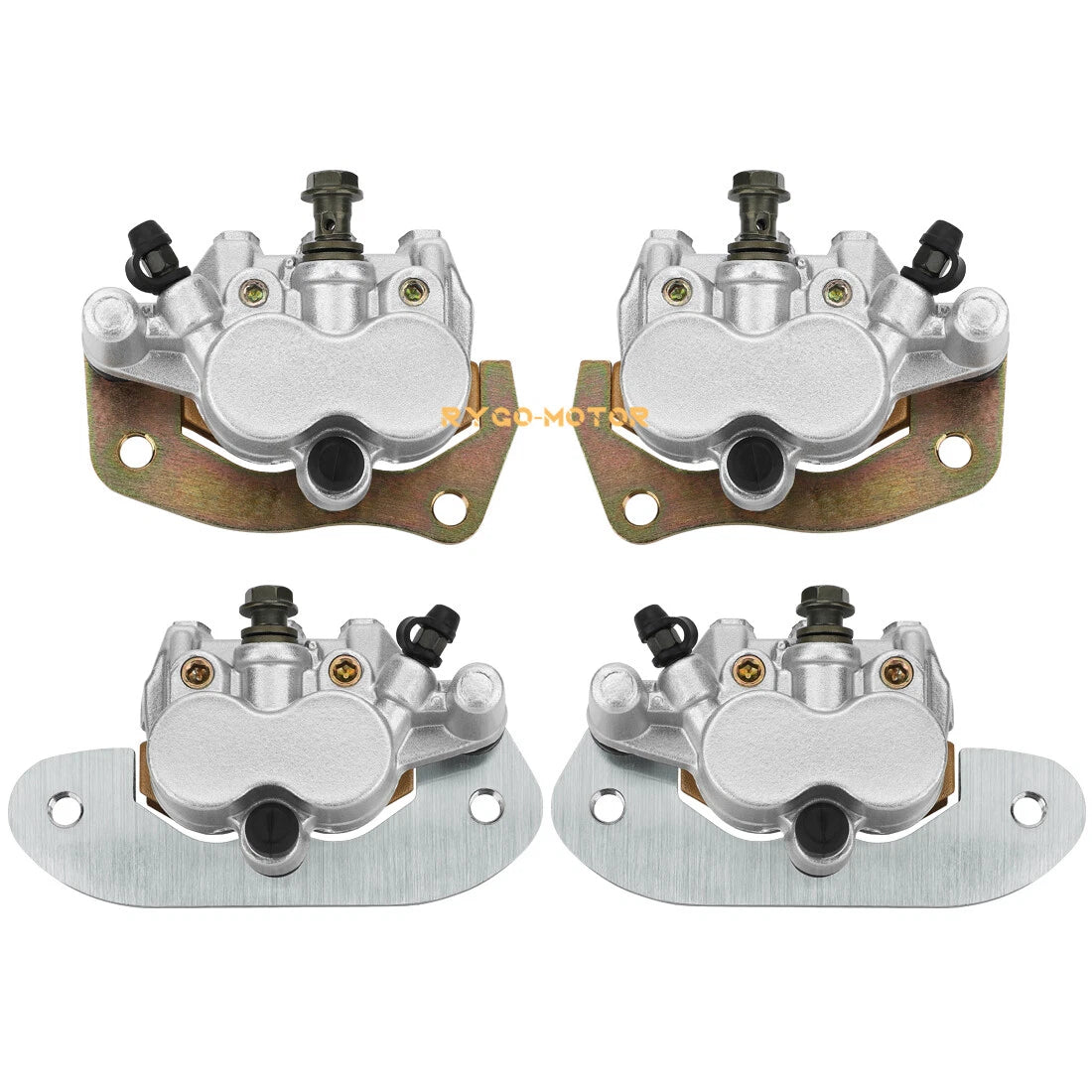 Set of 2 Front & Rear Brake Calipers for Yamaha Rhino 700 YXR700F (2008–2013)