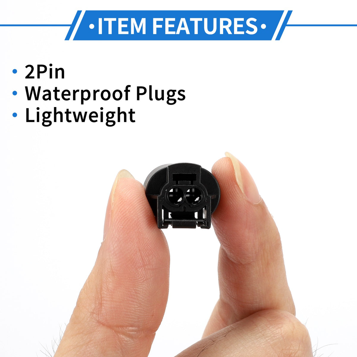 2 Pin Temperature Sensor Connector Plug for BMW 1 3 5 7 Series (2004–2013)