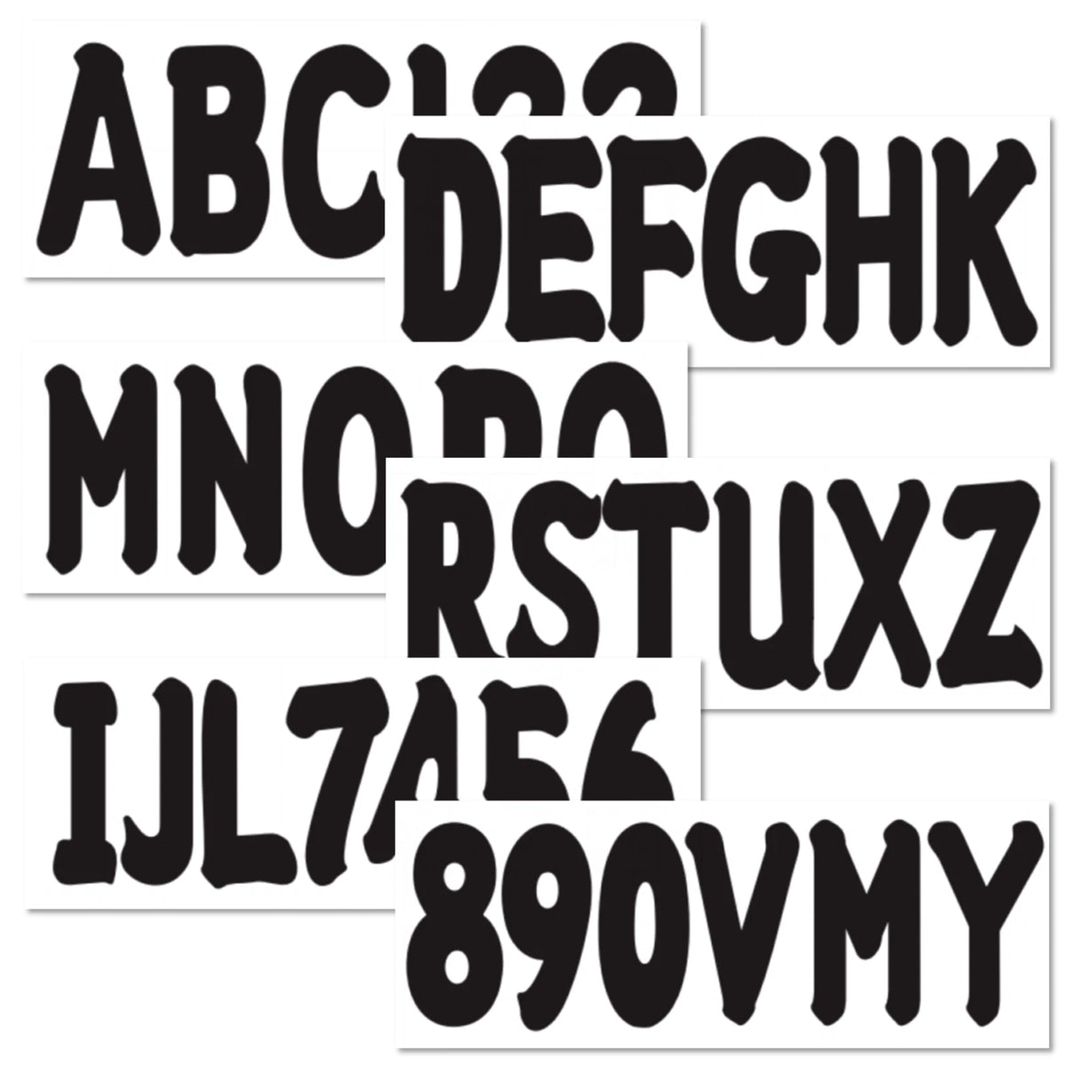 Boat Registration Number Decal Sticker