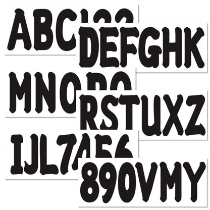 Boat Registration Number Decal Sticker