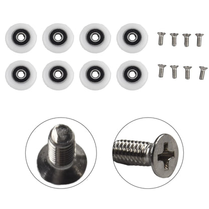 Set of 8 Shower Door Rollers for Shower Enclosures