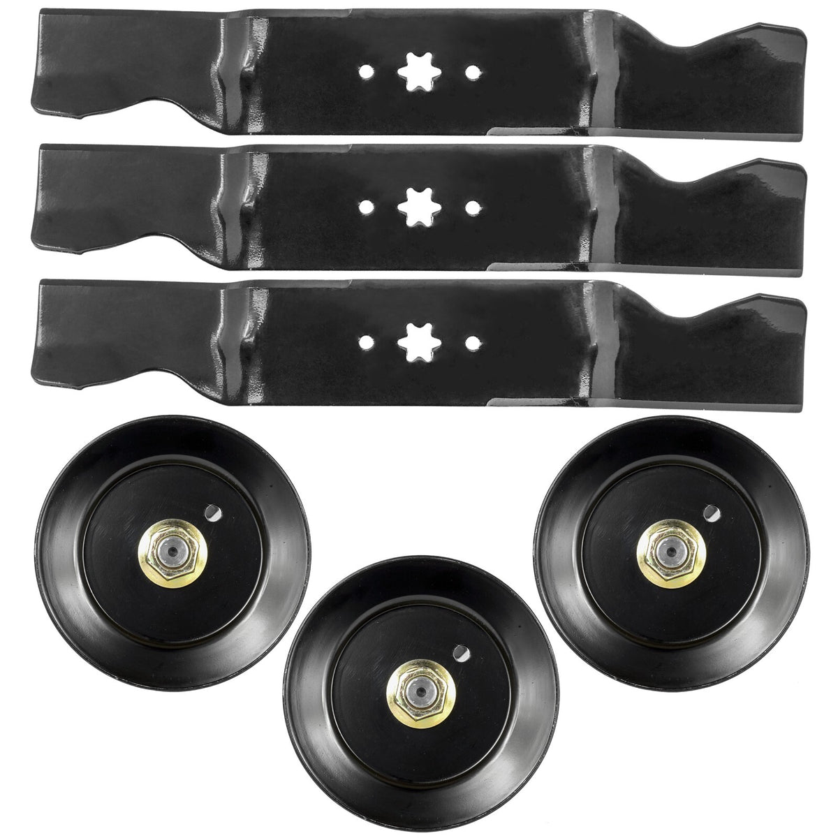 Deck Spindle and Blade Replacement for Troy-Bilt GT-2554 GTX2654 (2010–2020)