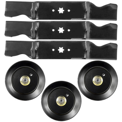 Deck Spindle and Blade Replacement for Troy-Bilt GT-2554 GTX2654 (2010–2020)