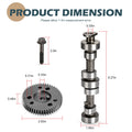 Camshaft w/ Gear & Bolt for Polaris Ranger 700 800 EFI (2005–2017) 2204396 2203106