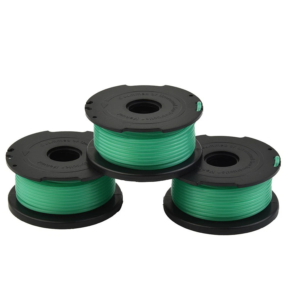 3X Spool & Line for Black & Decker A6482 GL7033 GL8033 GL9035