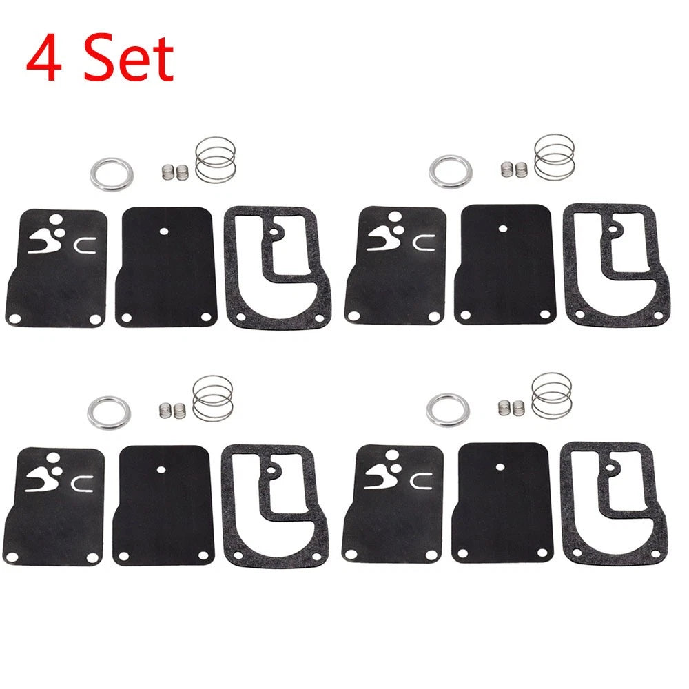Set of 4 Fuel Pump Diaphragm Repair Kit for B&S Lawn Mower (16-18 HP) 393397