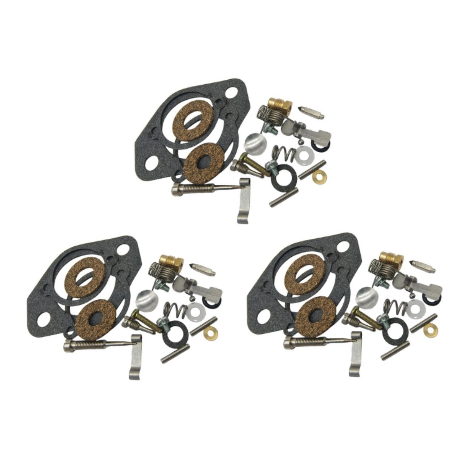 3Pcs Carburetor Rebuild Kit for Mercury 65-150 Inlines (#1395-5109-1, 1395-5109)