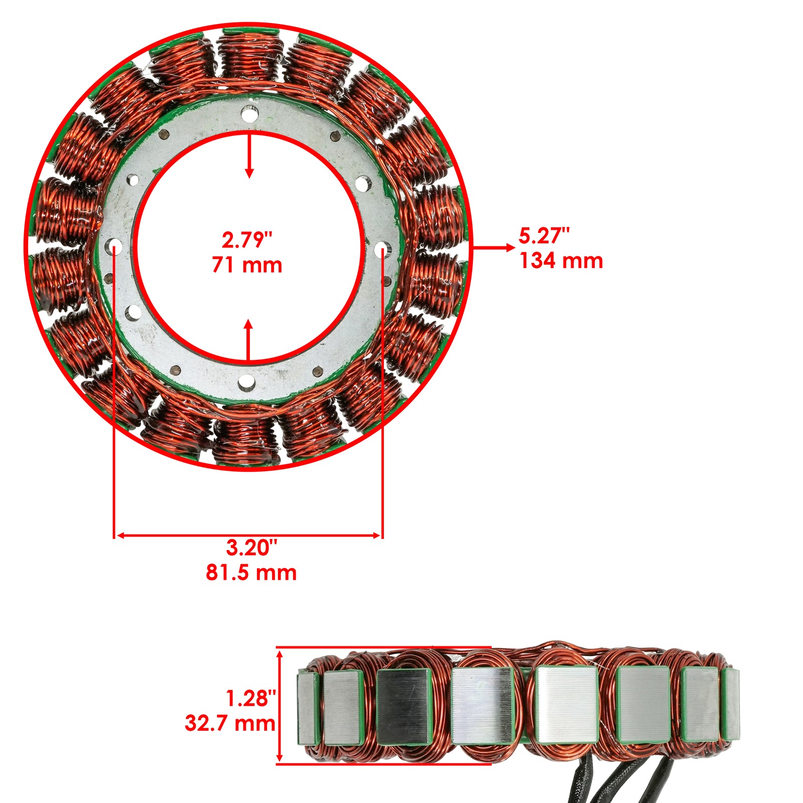 Stator Assembly Replacement for Harley Davidson Softail Deuce 2003–2004