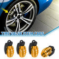 Tire Valve Stem Caps 14x29mm Replacement for Car SUV Bike (4 Pack)