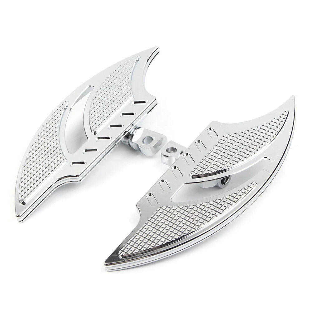 Chrome Male Mount FootPeg Passenger Floorboard for Harley Dyna FXD FLST
