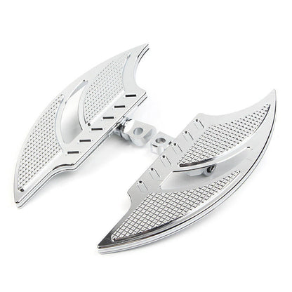 Chrome Male Mount FootPeg Passenger Floorboard for Harley Dyna FXD FLST
