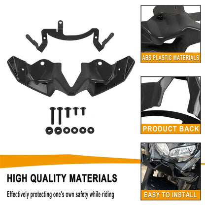 Gloss Black Front Spoiler Fairings for Kawasaki Z900 (2020–2024)
