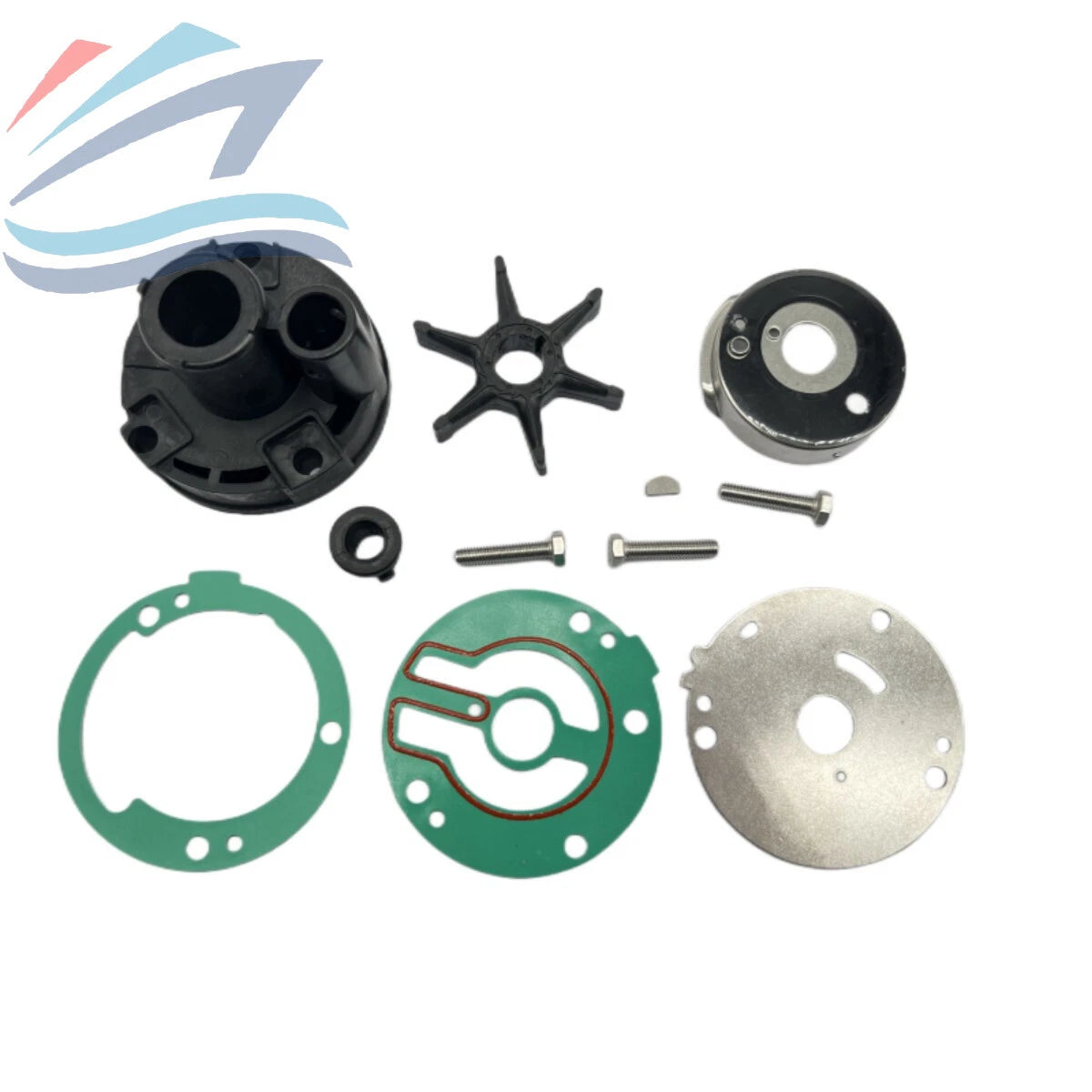 Water Pump Impeller Repair Kit for Mariner 20 25 28 30 HP (EM 47-84797M, 47-81604M)