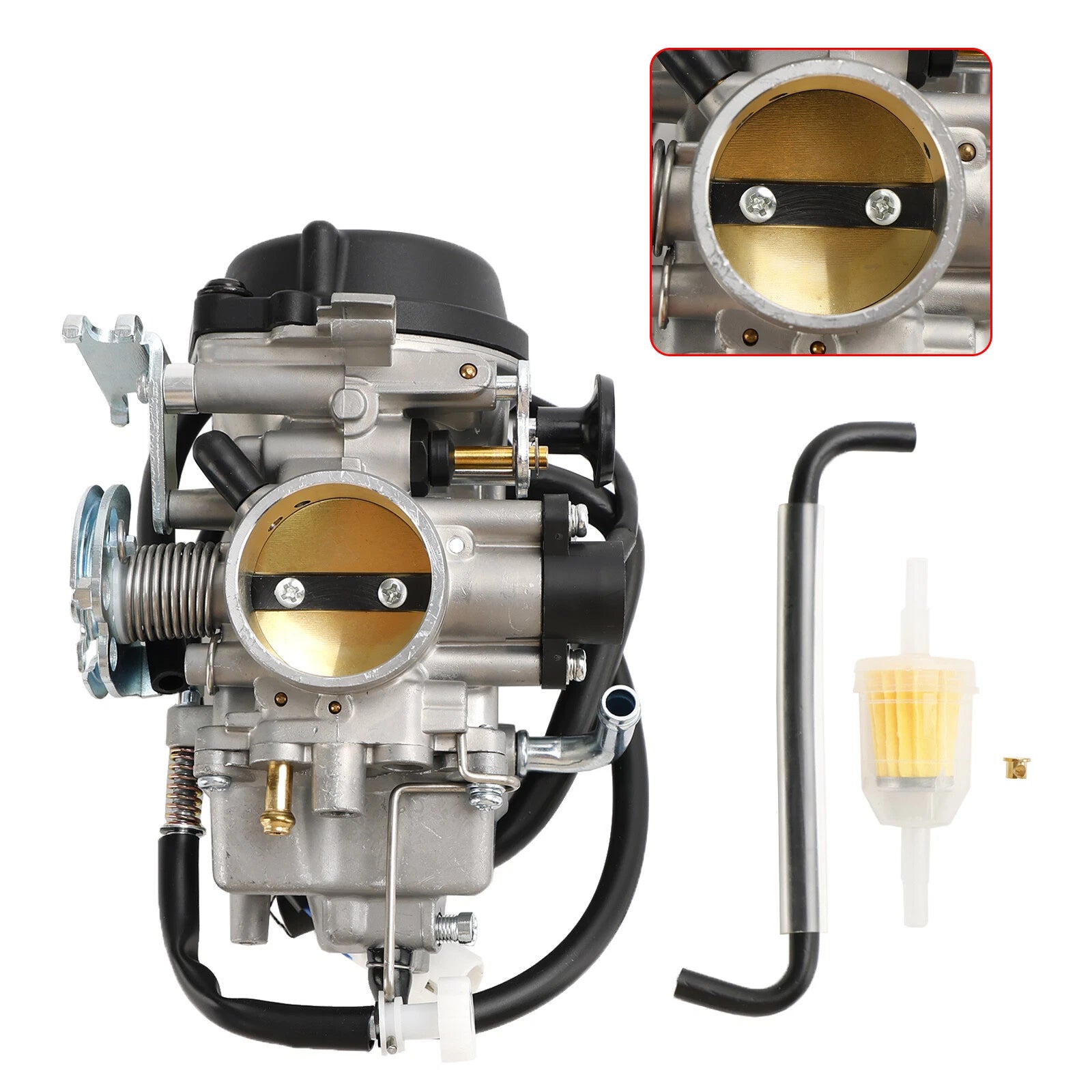 Carburetor Carb for Yamaha Raptor 350 YFM350R ATV (2006–2013) 5YT-14901-10-00 U5