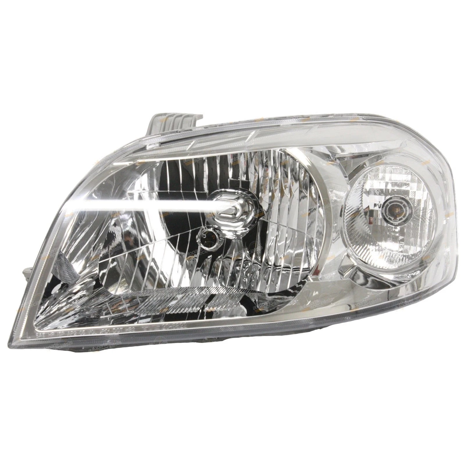 2X Clear/Chrome Headlights Pair for Holden Barina TK (2008–2011)