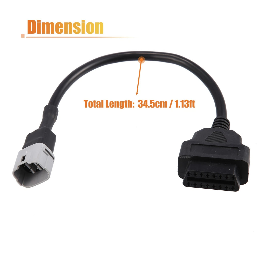 OBDII Diagnostic Cable 6 Pin for Suzuki Motorcycle (2010–2025)