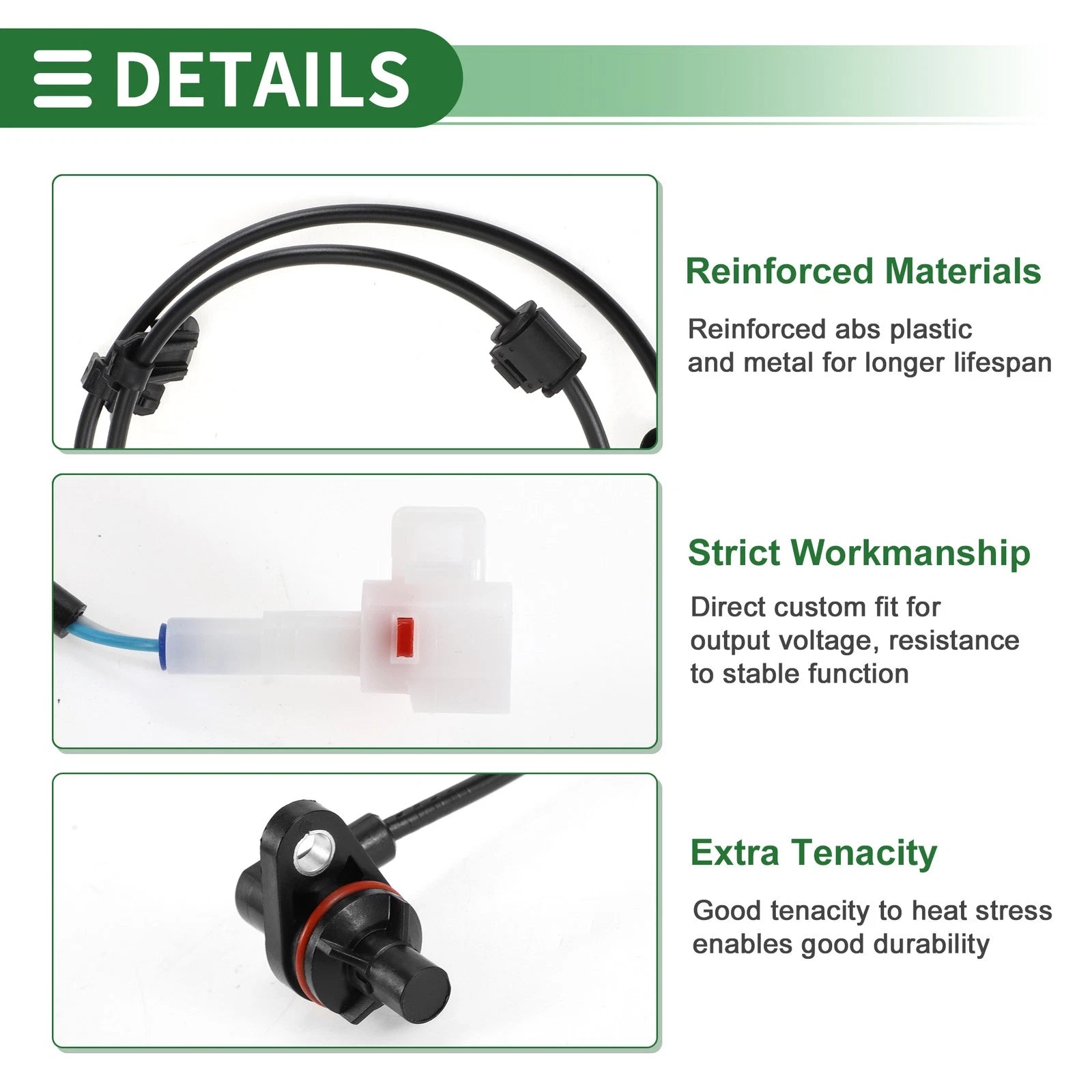 ABS Wheel Speed Sensor Rear Right Replacement for Toyota Hilux SW4 (2005–2015)