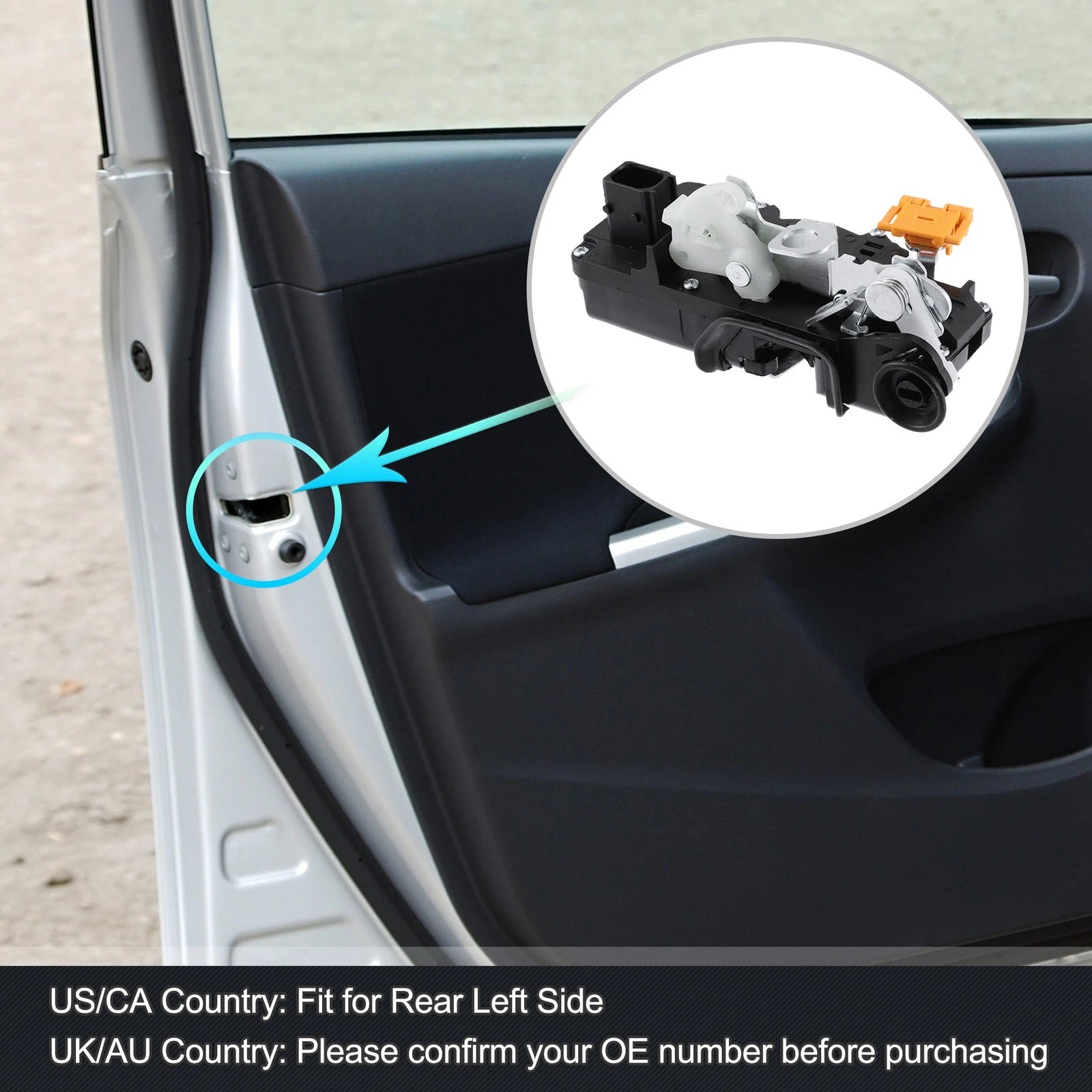 Car Door Lock Actuator Motor Rear Left Side for Chevy Impala (2000–2005)