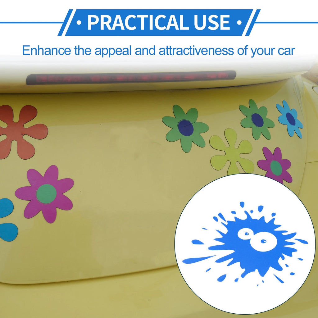 Reflective Bumper Decal for - Blue Round Eye Spots